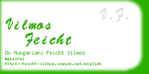 vilmos feicht business card